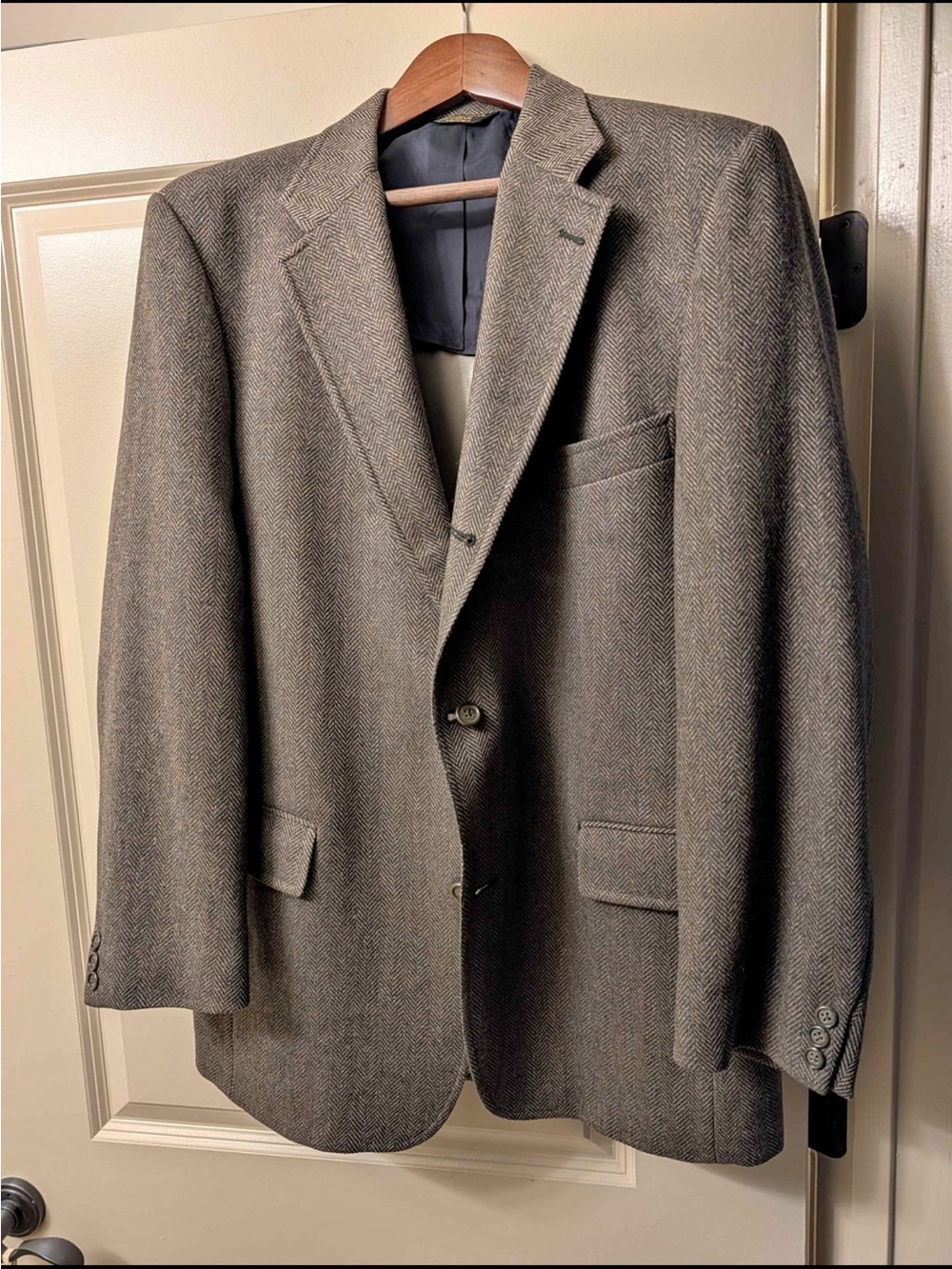 Men's J. Press Brown Herringbone Blazer